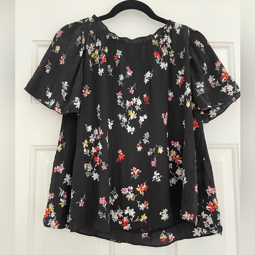 Ann Taylor Flutter Top - XXSP - Floral